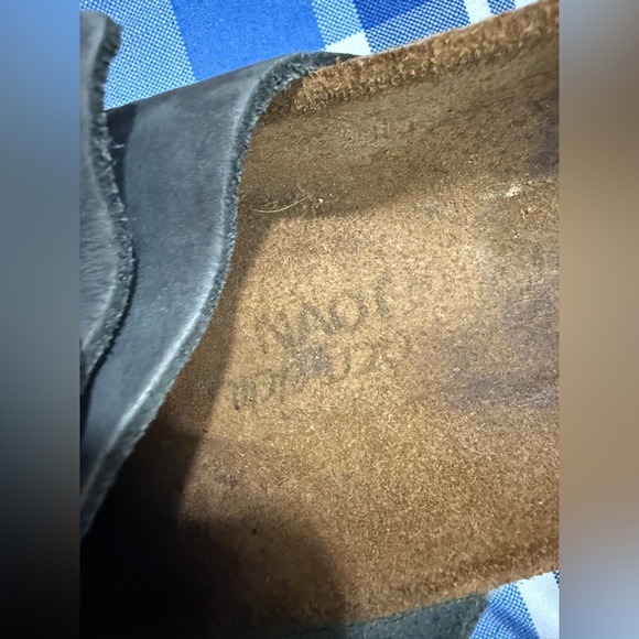 Naot Leather Slide Sandals Adjustable Buckles Cork Footbed EU 38 - Picture 11 of 12